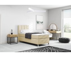Meuba Home - Julio Boxspring - Beige - 90x200 - Binnen vering box - Met topper