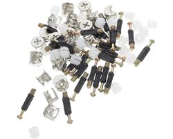 Meubel Camlock Beslag - Hoekverbinder Sets - Meubels Monteren - Robuust Vakmanschap - 30 Sets - Diverse Kleuren