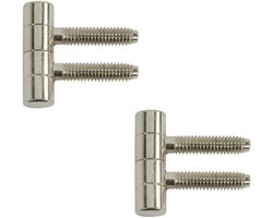 Meubel-inboorpaumelle 11mm gegalvaniseerd 2 stuks