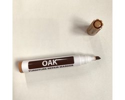Meubel Reparatie Stift Eiken | Houten Meubelreparatie en Meubelkrijt Set | Meubelstift - Meubel marker - Laminaat reparatie pen - Oak Bruin