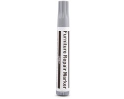 Meubel Reparatie Stift | Houten Meubelreparatie en Meubelkrijt Set | Meubelstift Walnut - Meubel marker - Laminaat reparatie pen - Grijs