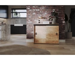 Meubel Square - Dressoir RETAGE - Eiken - 120cm - Kast