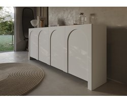 Meubel Square - Dressoir Salamia - Mat Wit - 204cm - Kast