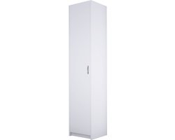 Meubel Square - Kledingkast Slimo - Wit - 180x40x35cm - Opbergkast - Kolomkast