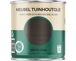 Meubel Tuinhoutolie - mistig grijs - teak olie - biobased - 750 ml
