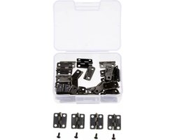 Meubelbeslag - Meubelscharnieren - Kasten - DIY Scharnieren + Schroeven - 16*13mm - 50st - Antiek Brons