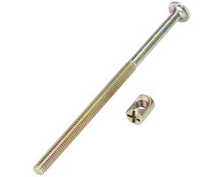 Meubelbouten Koolstofstaal - Bevestigingsmiddelen Moeren - Kasten Plank Bevestigen - Roestbestendig Duurzaam - 120 Mm Lengte