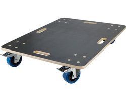 Meubeldolly 60 x 80 cm van multiplex met parkeerrem Laadvermogen 800 kg