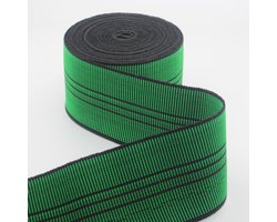 Meubelelastiek 70 mm – 6 Meter – Zwaar Elastisch Band voor Banken en Stoelen – Groen