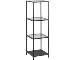 Meubelen-Online Honkytonk Vakkenkast  glas - 35x37x120cm - Industrieel