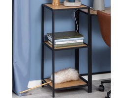 Meubelen-Online Honkytonk Vakkenkast  wild eiken - 35x37x83cm - Industrieel