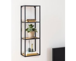 Meubelen-Online Honkytonk Wandrek wild eiken - 24x37x108cm - Industrieel