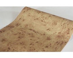 Meubelfolie bruin met houtlook - Zelfklevend, waterdicht en eenvoudig te verwijderen 45 cm x 300 cm