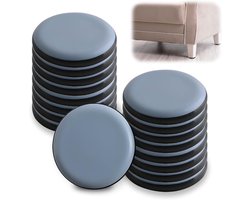 Meubelglijders – 16 stuks – XXL – 30 mm – Ronde zelfklevende beschermpads – Beschermers voor tafel- en stoelpoten – Slijtvast & geluidsarm – Geschikt voor meubels, ronde stoelpoten en keukenapparatuur – Veilig voor houten vloeren en tegels