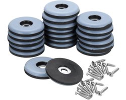 Meubelglijders - 20 Stuks - Meubelonderzetters - Antikras - Teflon Vloerglijders met Spijker - Bescherming van Vloer en Meubel - Geschikt voor tapijten en houten vloeren - 25x25mm