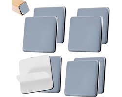 Meubelglijders Zelfklevend - Meubelschuivers PTFE - Meubels Verplaatsen - Lage Wrijvingscoëfficiënt - 50 x 50 mm - Grijs