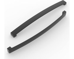 Meubelgrepen - 5 stuks - Boorgatafstand 256 mm - Stanggreep - Kastboog - Keukengreep - Keukenkastdeur - Slaapkamer - Ladekast - Badkamer - Mat Zwart