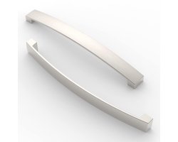 Meubelgrepen Boorgatafstand 192 mm - Geborsteld Satijn Nikkel - 5 Stuks