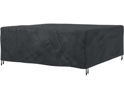 Meubelhoes Rechthoekig - Tuinhoes Tafelbank - Meubels Beschermen - Waterdicht UV-bestendig - 210 x 200 x 70 cm - Zwart