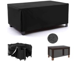 Meubelhoes - Tuinmeubelhoes - 170*94*70cm - Universeel type - Robuuste Oxford stoffen tuinset - Waterdichte tuinmeubelhoes - Zonwering, waterdicht en stofdicht - Tuintafel- en stoelhoes - Zwart.