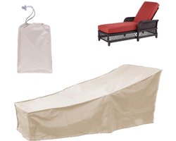 Meubelhoes voor Tuin Patio Lounge Stoel - Waterdicht - Outdoor Bescherming Cover - Balkon Fauteuil Cover - Zonnescherm Cover - Beige .