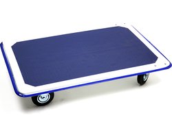 Meubelhond, staal, laadvermogen 300 kg - Wit & Blauw - 910 mm x 610 mm x 165 mm- - Steel - - Voor binnen & buiten