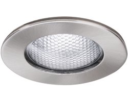Meubelinbouwlampen Micro Line Structure rond 66mm max. 20W 12V dimbaar Staal geborsteld