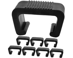 Meubelklemmen - 8 stuks - Tuinmeubelklemmen - Bevestigingsclips voor tuinmeubelen - Buitenbankconnectoren - Geschikt Voor outdoor bank patio meubels - Antislipverbinding voor rieten tuinmeubelen - Zwart