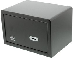 Meubelkluis PointSafe P 1 S met dubbelbaardslot - Wand- en bodembevestiging - Zwart