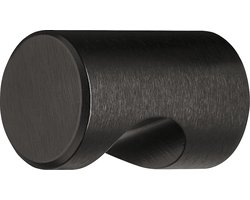 Meubelknop - Ladeknop Kastknop - Meubels Vernieuwen - Mat Zwart Aluminium - Ø 12mm - Zwart