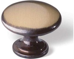 meubelknop mess/brons glad 24mm