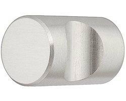 Meubelknop van RVS, 20x30 mm