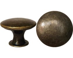 Meubelknoppen Kastknoppen inclusief bevestigingsbout| 3cm | Meubelhandvat | Kastknop | Industriële Keukengreep | Hand Grepen | Knop Robuust | Deurgreep Staal | Metaal | Strak Meubelbeslag | schuifdeur | Handvat | Greep | Meubelknop | Antiek |