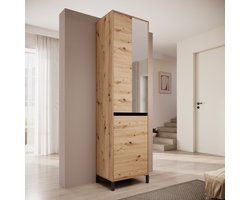 Meubella - Alessa - Halkast met 2 deuren - Eiken