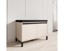 Meubella - Alessa - Schoenenkast - Beige - 80x40x57 cm