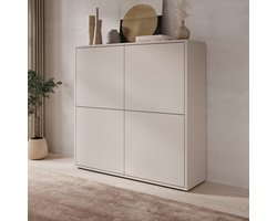 Meubella - Amber - Dressoir - Beige - 125x35x122 cm