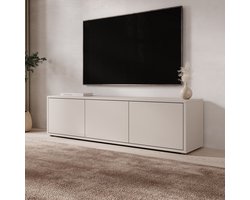 Meubella - Amber - TV-Meubel - Beige - 154x35x42 cm