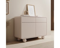 Meubella - Anobo - Dressoir - Beige - 108x39x75 cm