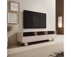 Meubella - Anobo - TV-Meubel - Beige - 160 cm