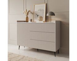 Meubella - Asty - Dressoir - Beige - 126x41x92 cm
