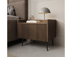 Meubella - Asty - Nachtkastje - Donker eiken