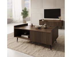 Meubella - Asty - Salontafel - Donker eiken - 100 cm