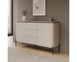 Meubella - Avero - Dressoir - Beige - 163x40x94 cm