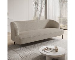 Meubella - Bankstel Caracas 3 - Beige teddystof