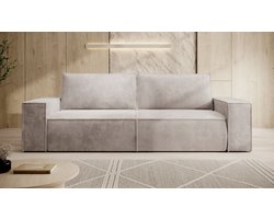 Meubella - Bankstel Foster 3 - Beige - Ribstof