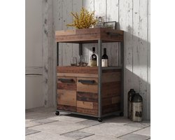 Meubella - Barkast Cade - Eiken - Grijs