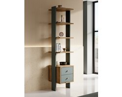 Meubella - Boekenkast Wally - Groen - 44 cm