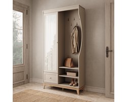 Meubella - Boka - Halkast - Beige - 100x41x193 cm