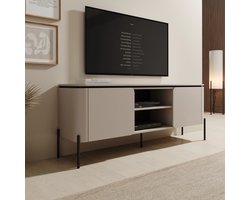 Meubella - Breva - TV-Meubel - Beige - 163x40x65 cm