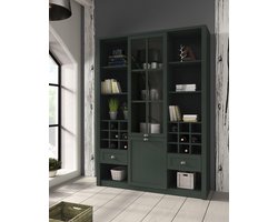 Meubella - Buffetkast Parello 9 - Groen - 140 cm